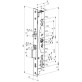 Замок электромеханический Abloy EL 461 ВЅ35мм 92мм FP24 SS UNIV DIN SOL 12-24V NC/NO EI EL442/443 