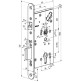 Замок електромеханічний ABLOY EL 560 BS60мм 72мм FP24 RS UNIV DIN SOL 12-24V NC/NO PANIC_FUNCTION EI EL540/541