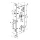 Замок электромеханический Abloy EL 561 ВЅ55мм 72мм FP20 RA R2.4 DIN SOL 12-24V NC/NO EI EL542/543 