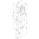 Замок электромеханический Abloy EL 650 ВЅ25мм FP25 RS UNIV SCAND MP MOT 24V EL654 