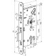 Замок електромеханічний ABLOY EL 560 BS80мм 72мм FP24 RS UNIV DIN SOL 12-24V NC/NO PANIC_FUNCTION EI EL540/541