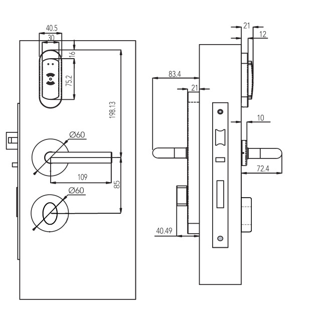 Замок TESA SPY DESIGN V3 VECTOR MIFARE READ нерж.сталь матовая P-ELECTRONIC + H W / O 2UB0 I: Inox STD Замок TESA SPY DESIGN V3 VECTOR MIFARE READ нерж.сталь матовая P-ELECTRONIC + H W / O 2UB0 I: Inox STD