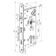 Замок электромеханический Abloy EL 561 ВЅ55мм 72мм FP20 RA L1.3 DIN SOL 12-24V NC/NO EI EL542/543 