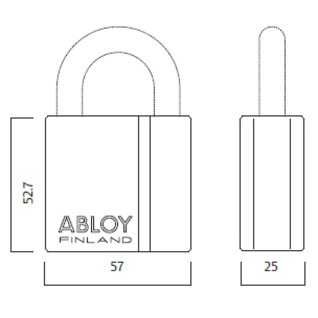 Abloy Замок навесной PL340 *PROTEC 2 TA77ZZ 2KEY PR2 T NR shackle 25мм 10мм BOX Abloy Замок навесной PL340 *PROTEC 2 TA77ZZ 2KEY PR2 T NR shackle 25мм 10мм BOX
