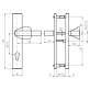 Фурнитура защитная ROSTEX 802/О R fix-mov PZ PLATE 85мм краска белая 58-61мм 3клас Hranate/Baryt WHITE комплект