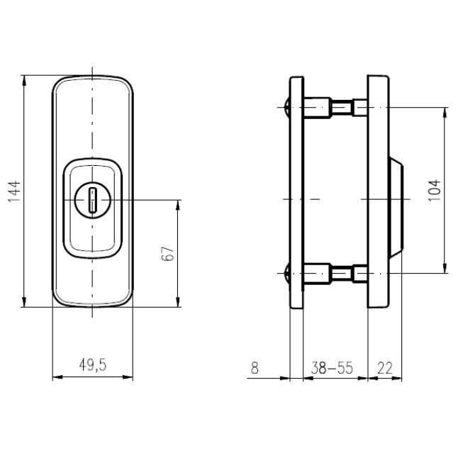 Протектор Rostex * ASTRA R3 DIN Plate 22мм 38-55мм титан PVD сатин 3класс Ti SAT комплект Протектор Rostex * ASTRA R3 DIN Plate 22мм 38-55мм титан PVD сатин 3класс Ti SAT комплект