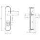 Фурнитура защитная Rostex UNIVERSAL R mov-mov DIN Plate 72мм титан PVD 22мм 38-55мм 3клас Baryt TI комплект