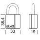 Замок навісний ABLOY PL321 PROTEC NA77FF M/S PRO_N NR_shackle 20мм 8мм BOX